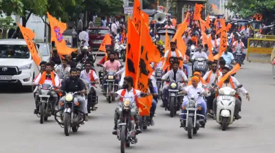 ಹಿಂದೂ ಮಹಾಗಣಪತಿ   ಅದ್ದೂರಿಯಾಗಿ ನಡೆದ ಬೈಕ್ ರ‌್ಯಾಲಿ